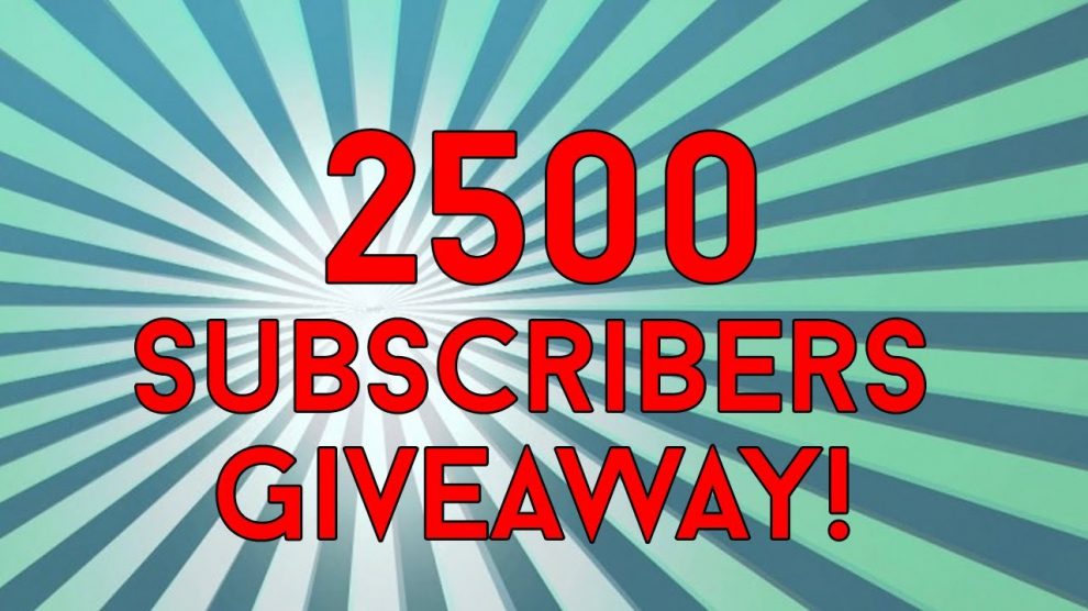 2500 Subscribers… Giveaway! FREE Manual To Be Won!